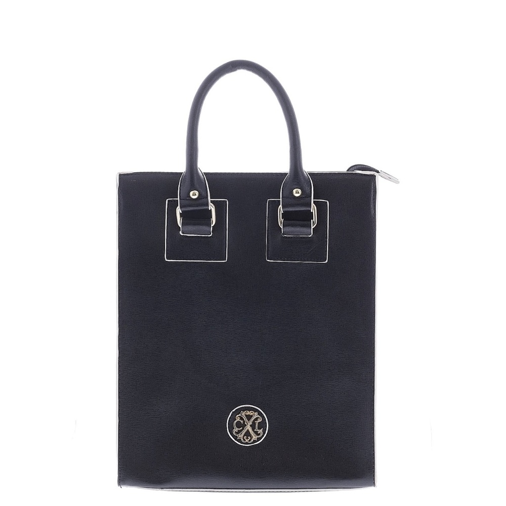 🔥Christian 🔥Lacroix 🔥Black and Blue interior Leather satchel 🔥